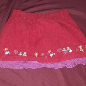 Baby Girl Janie and Jack 12-18 Month Red Dress Skirt